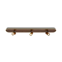 Wood Oval LED Adjustable Spotlight Ceiling Track Light