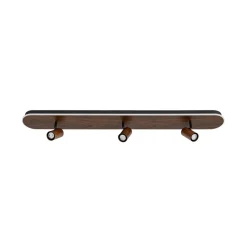 Wood Oval LED Adjustable Spotlight Ceiling Track Light