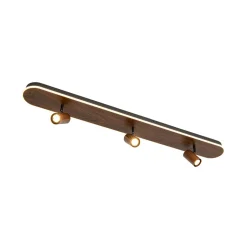Wood Oval LED Adjustable Spotlight Ceiling Track Light
