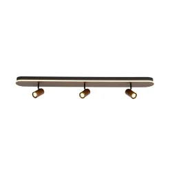 Wood Oval LED Adjustable Spotlight Ceiling Track Light